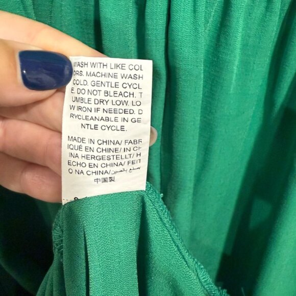 SHEIN Green Ruffle Midi Dress - Picture 5 of 6